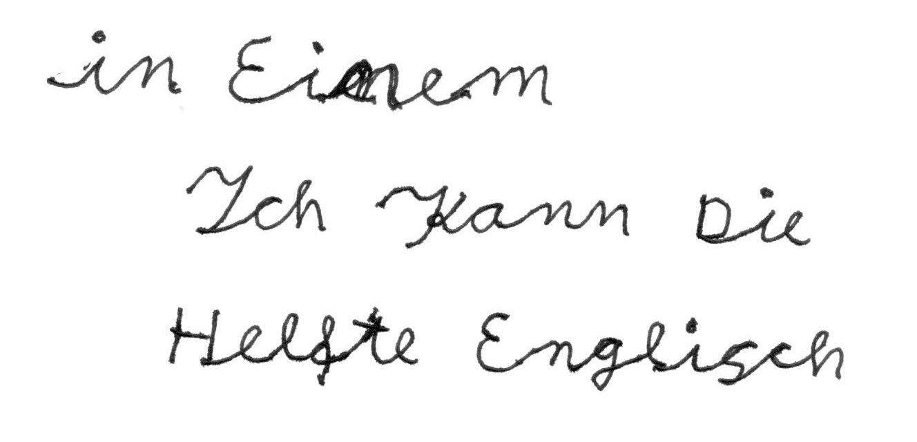 Ausschnitt aus der Handschrift